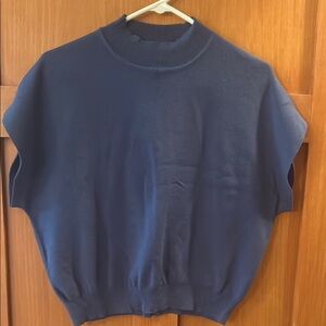 eesome Blue Crewneck Sweater Relaxed Fit